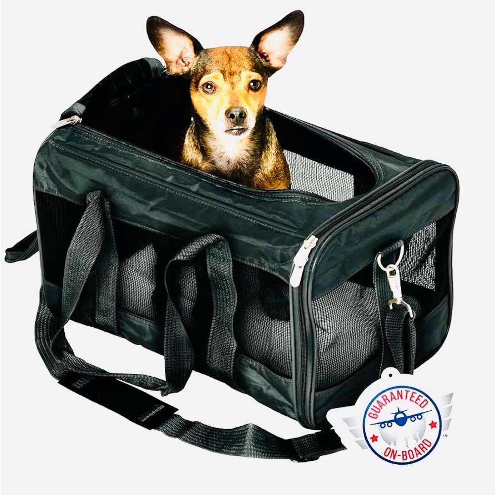 Black Pet Carrier for Dogs - Picture 12 of 14